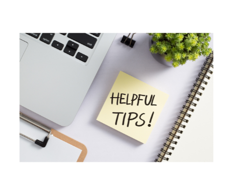 Helpful tips post-it note